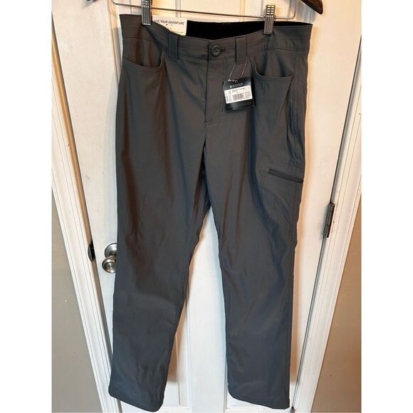 COPY - Eddie Bauer women’s hiking/insulated pants size 4 Gray mid rise straight - Picture 1 of 5